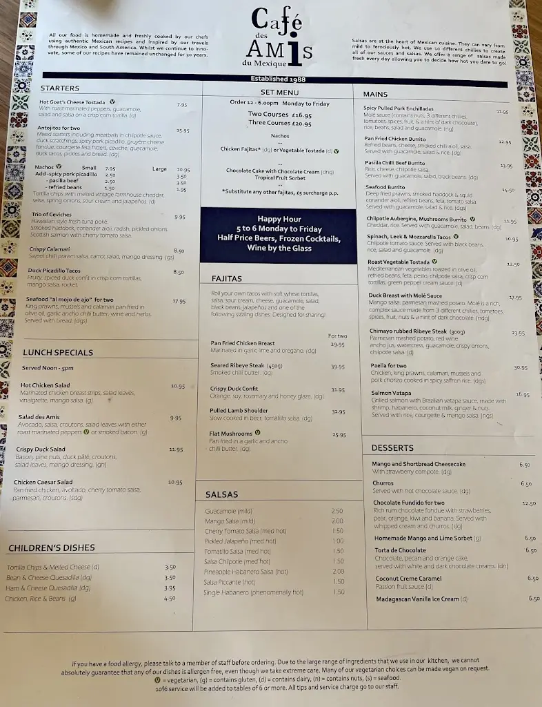 Menu_Café des Amis_Aylesham_image_4