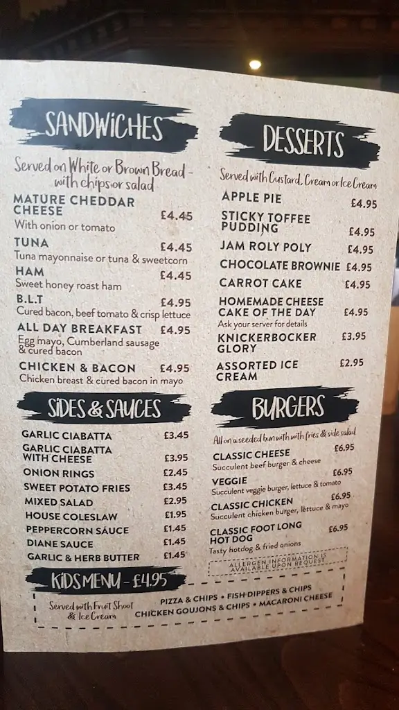 Menu_The Black Horse_Farnworth_image_1