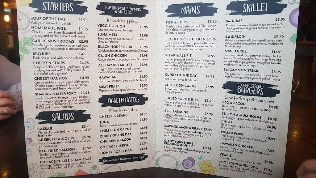 Menu_The Black Horse_Farnworth_image_2