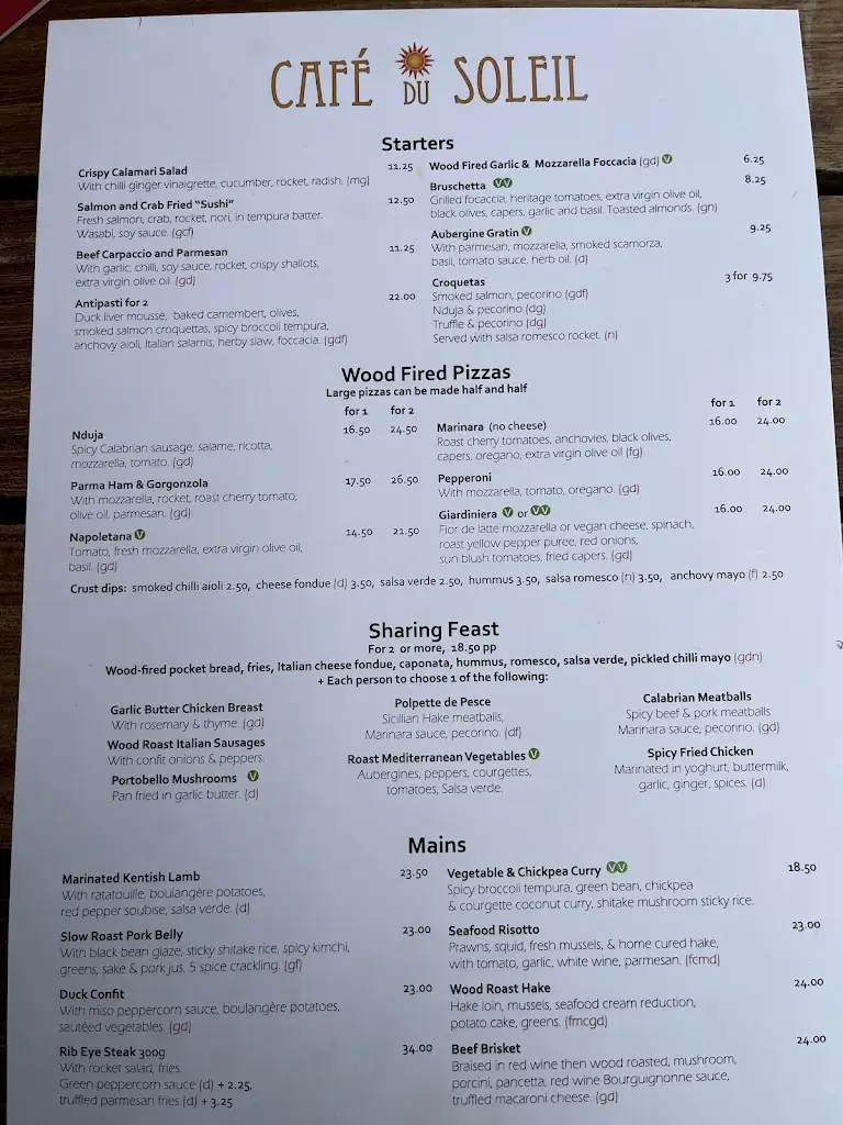 Menu_Cafe du Soleil_Aylesham_image_1