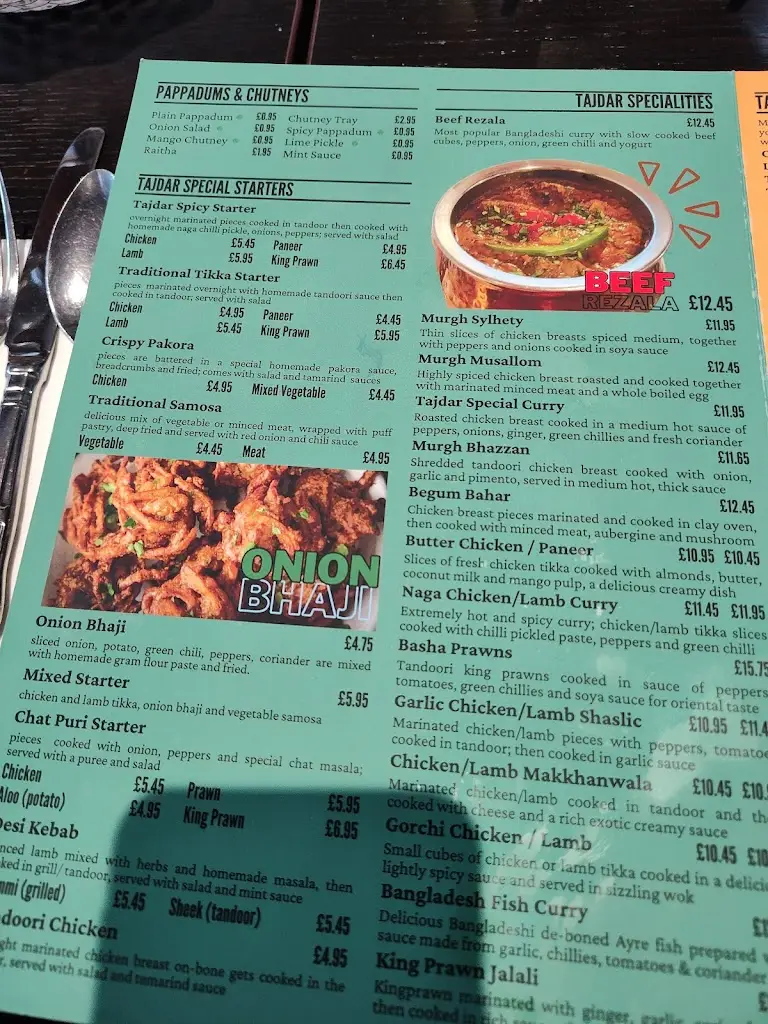 Menu_Tajdar Indian Kitchen & Bar_Findon_image_4