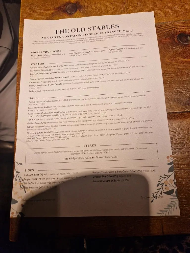 Menu_The Old Stables_Fontwell_image_1