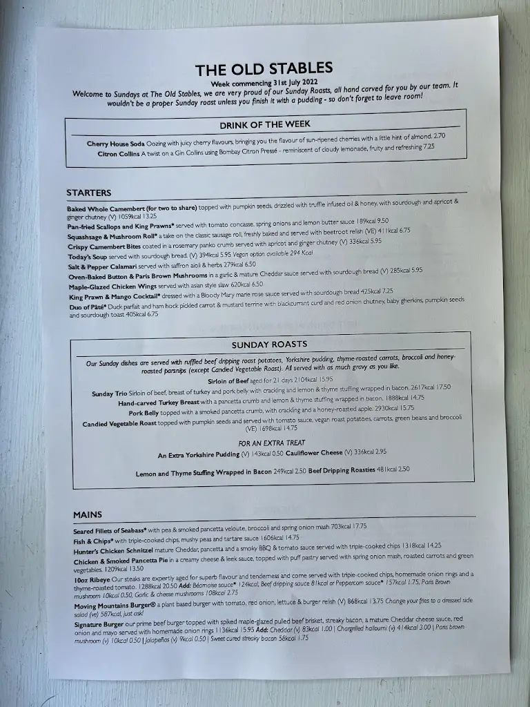 Menu_The Old Stables_Fontwell_image_2