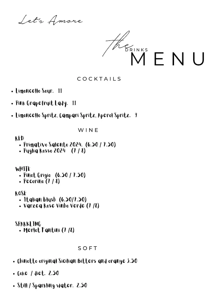 Menu_Let's Amore Sicilian Trattoria_Folkestone_image_3