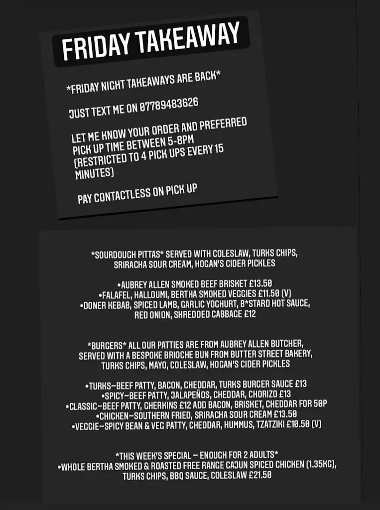 Menu_The Turks Head_Alcester_image_1