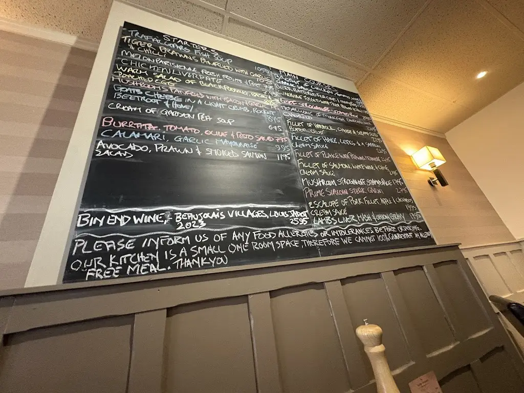 Menu_The Trafalgar_Fleetwood_image_1