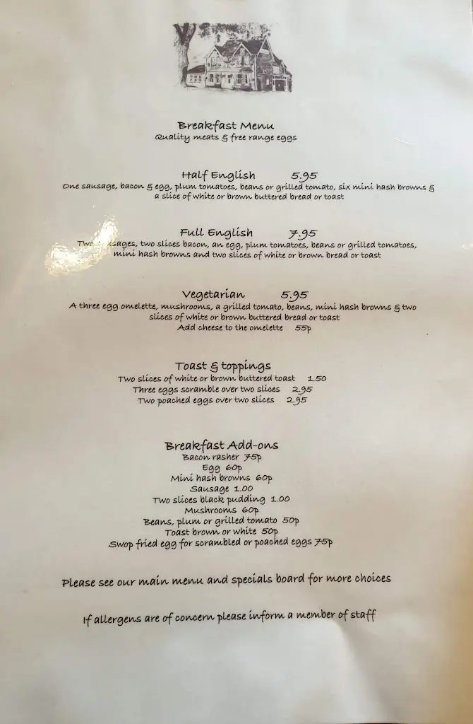 Menu_The Swan Inn_Flitwick_image_1