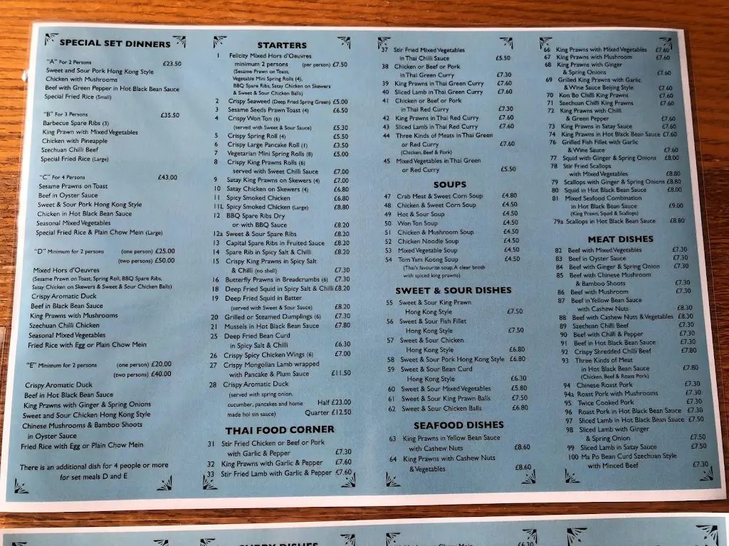 Menu_Felicity Chinese Restaurant_Flitwick_image_2