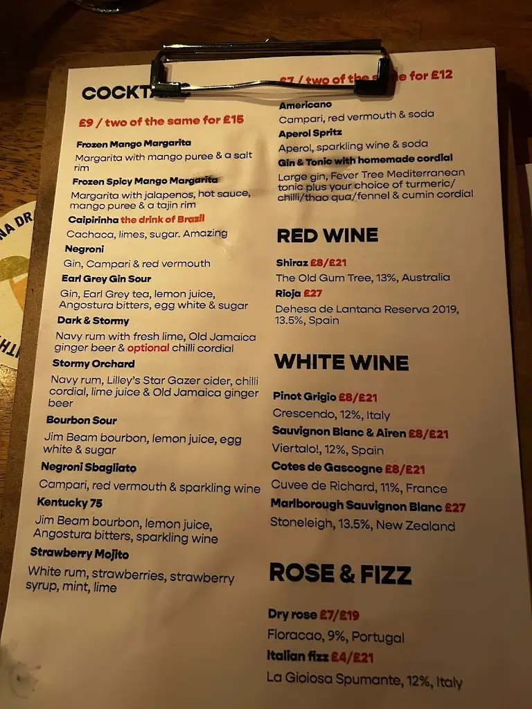 Menu_The Blue Fish Cafe & Restaurant_Fortuneswell_image_1