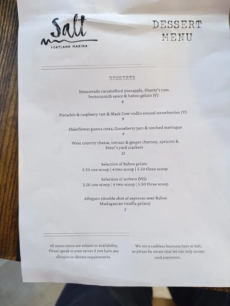 Menu_Salt at Portland Marina_Fortuneswell_image_2