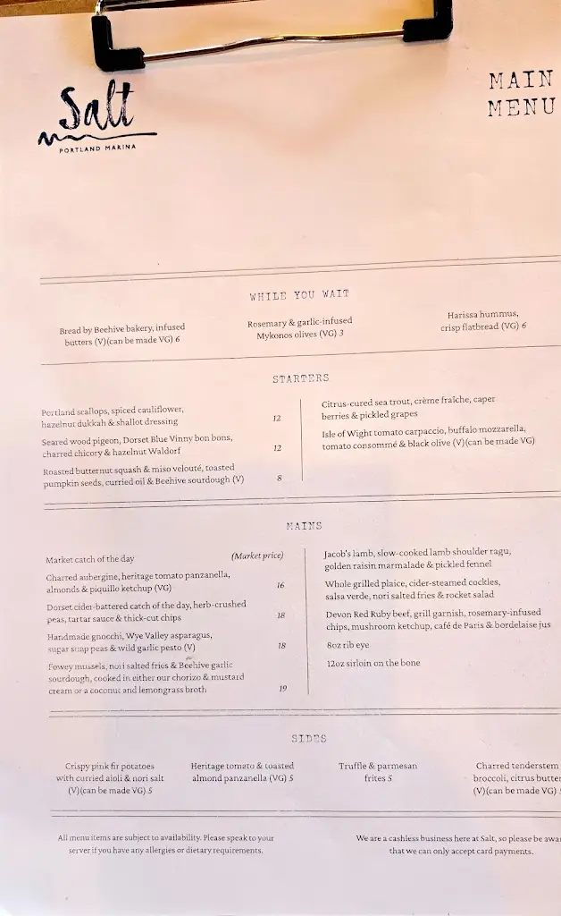 Menu_Salt at Portland Marina_Fortuneswell_image_3