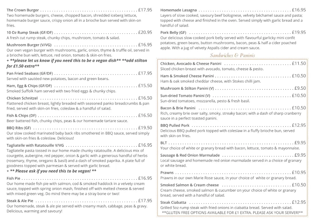 Menu_The Crown Framlingham Restaurant_Framlingham_image_2