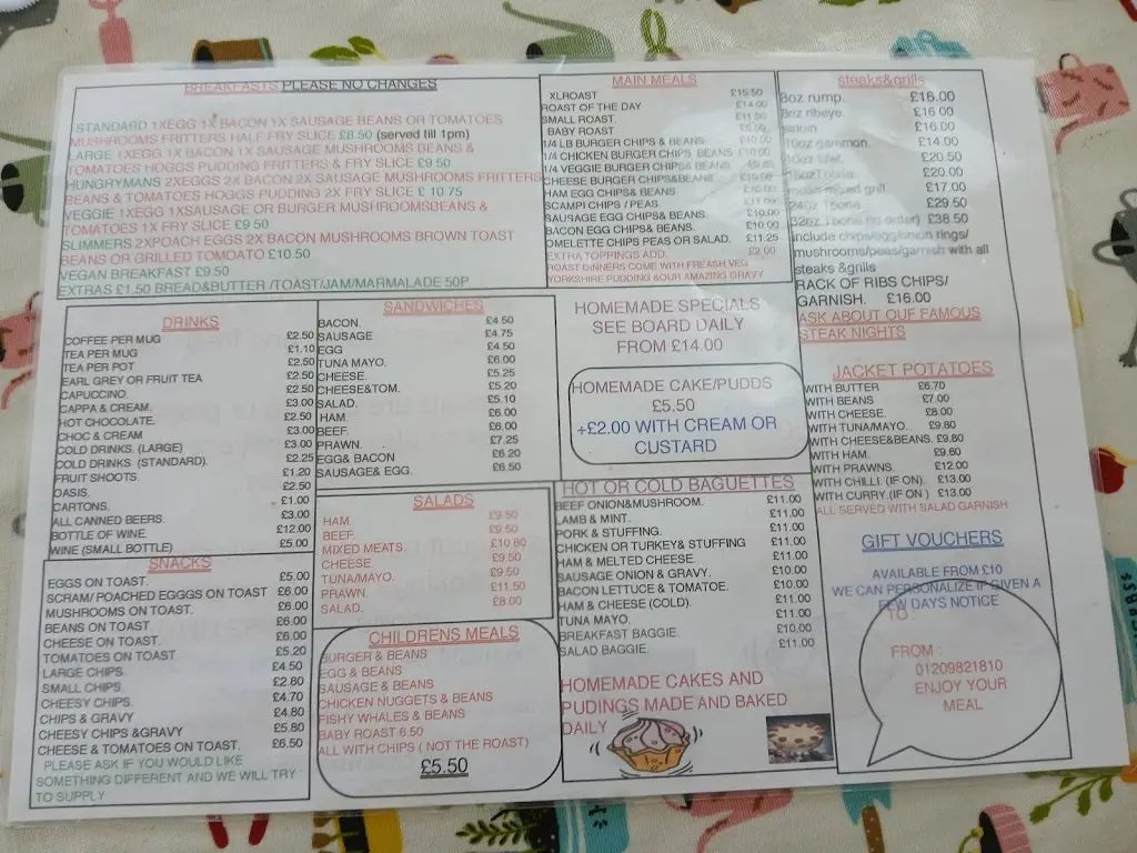 Menu_Smokey Joes_Four Lanes_image_1