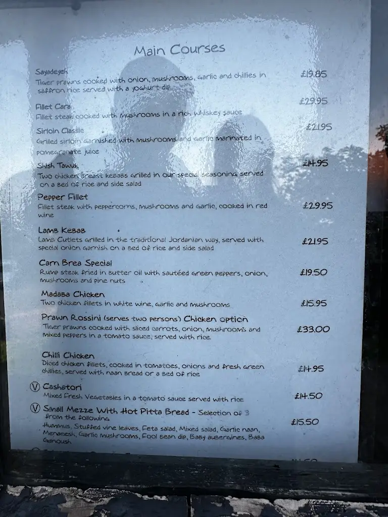 Menu_Carn Brea Castle Restaurant_Four Lanes_image_1