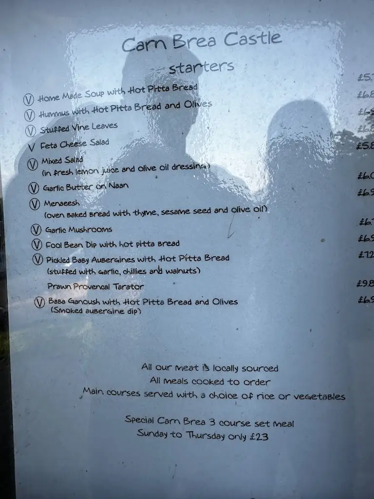 Menu_Carn Brea Castle Restaurant_Four Lanes_image_2