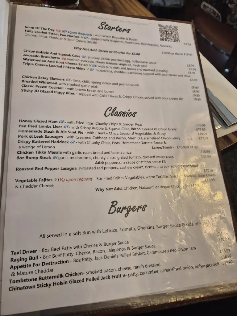 Menu_The Fighting Cocks Pub_Fordingbridge_image_1