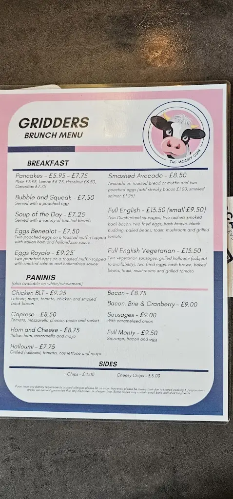 Menu_The Moody Cow_Fordingbridge_image_1