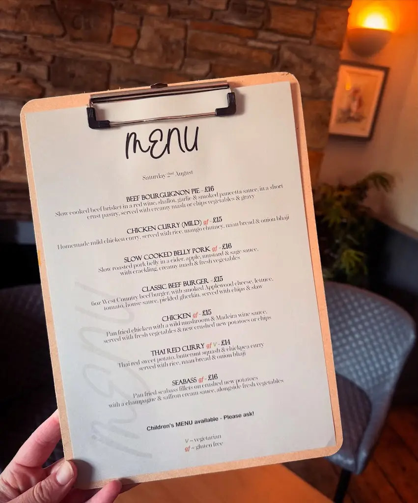 Menu_The Fox, Fremington_Fremington_image_1