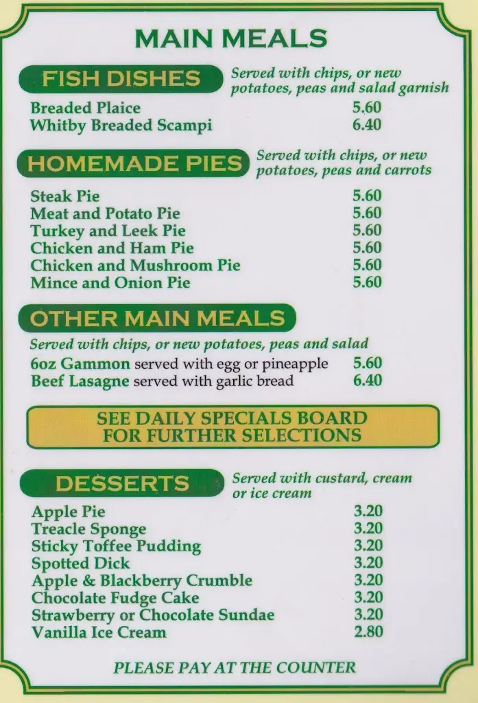Menu_The Pines Coffee Lounge & Diner_Filey_imagen_3
