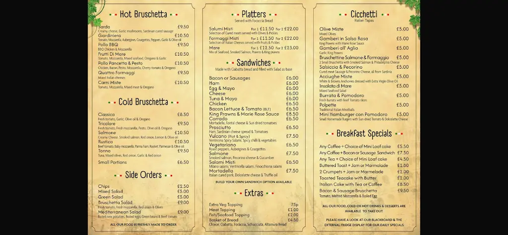 Menu_Bruschetta cafe bar_Filey_image_3