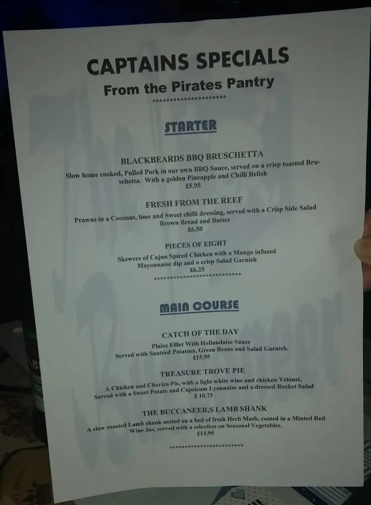 Menu_The Buccaneer_Filey_image_4
