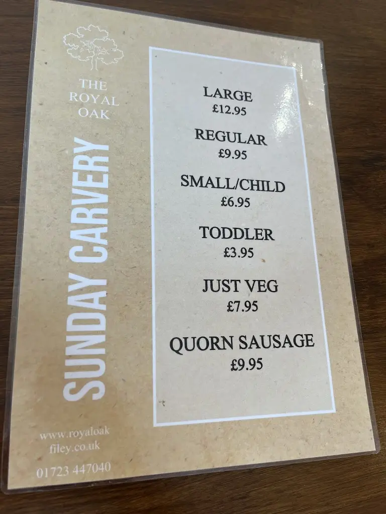 Menu_Royal Oak Pub filey_Filey_image_3