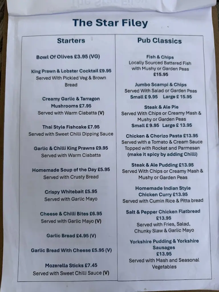 Menu_The Star_Filey_image_2