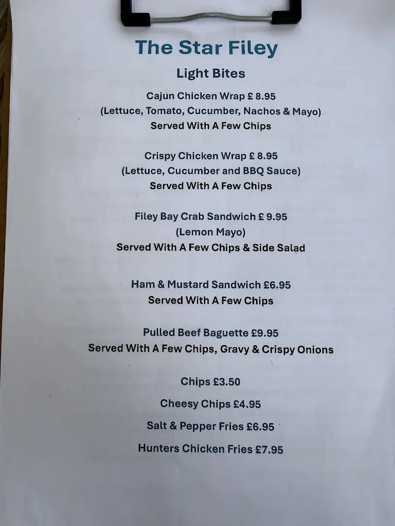 Menu_The Star_Filey_image_3