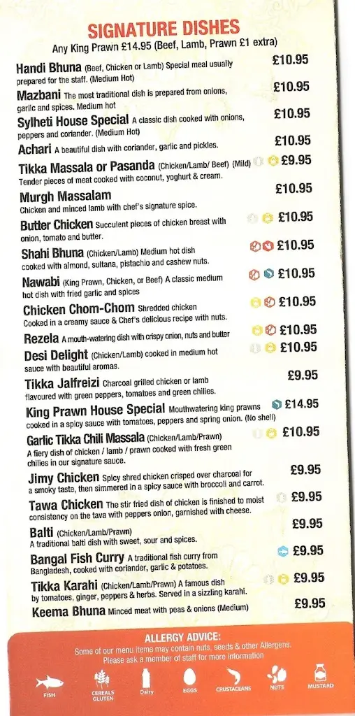 Menu_Filey Curry House_Filey_image_1