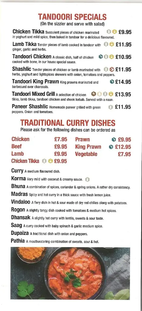 Menu_Filey Curry House_Filey_image_2