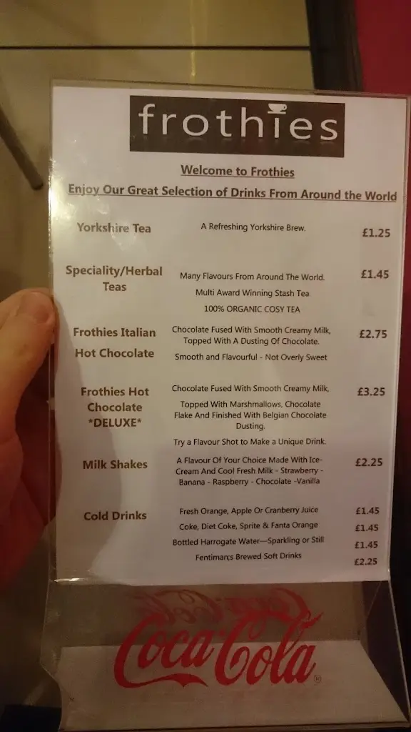 Menu_Frothies Coffee_Filey_image_2