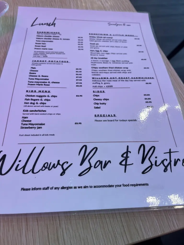 Menu_Willows Bar & Bistro_Filey_image_3