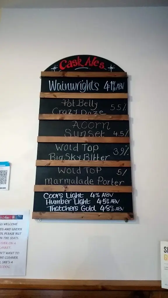 Menu_The Cobblers Arms_Filey_image_2