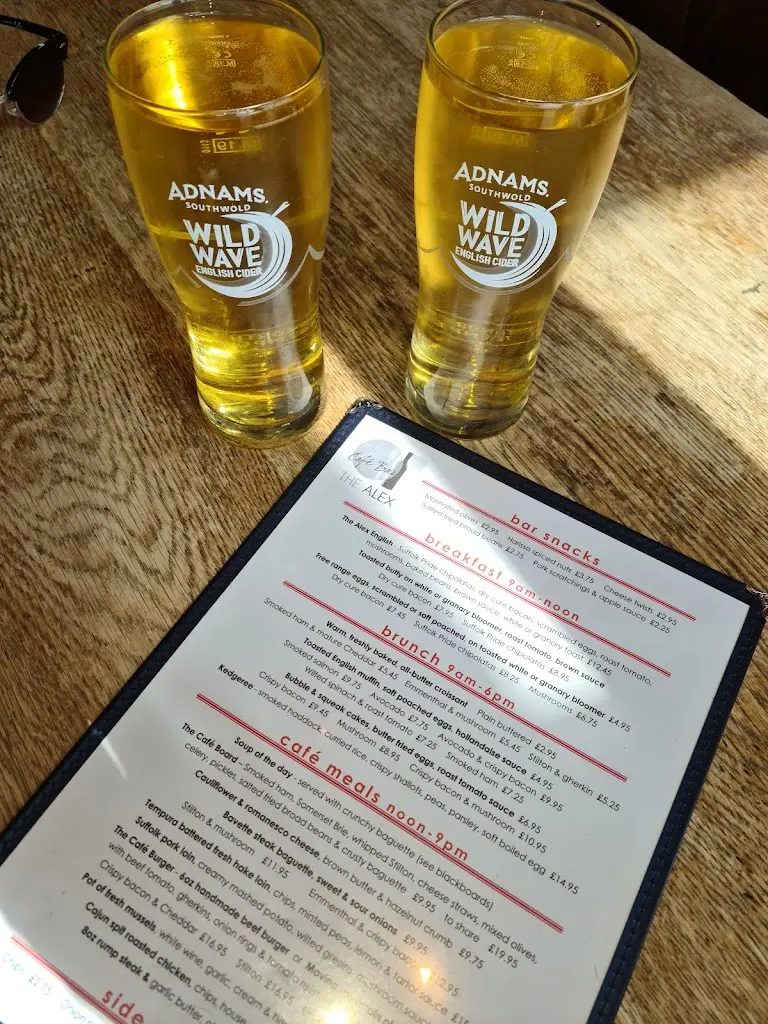 Menu_The Alex Café Bar & Brasserie_Felixstowe_image_1