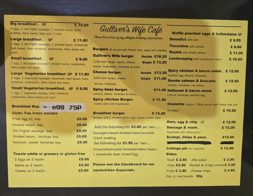 Menu_Gulliver's Wife Café_Felixstowe_image_1