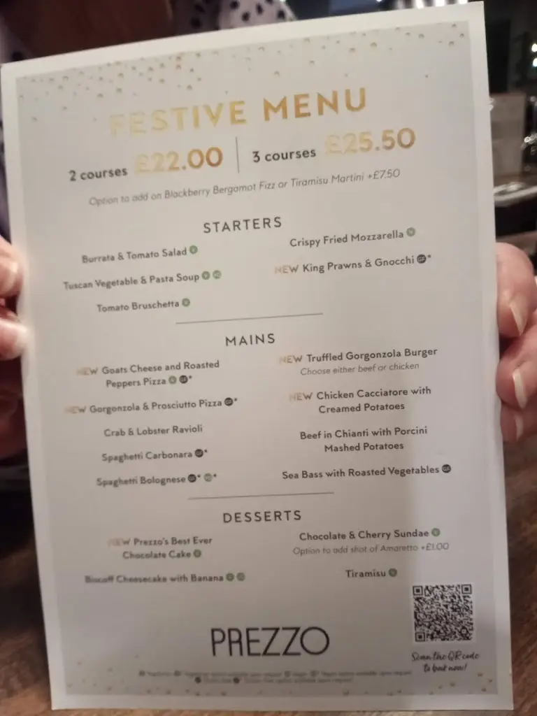 Menu_Prezzo Italian Restaurant Felixstowe_Felixstowe_image_1