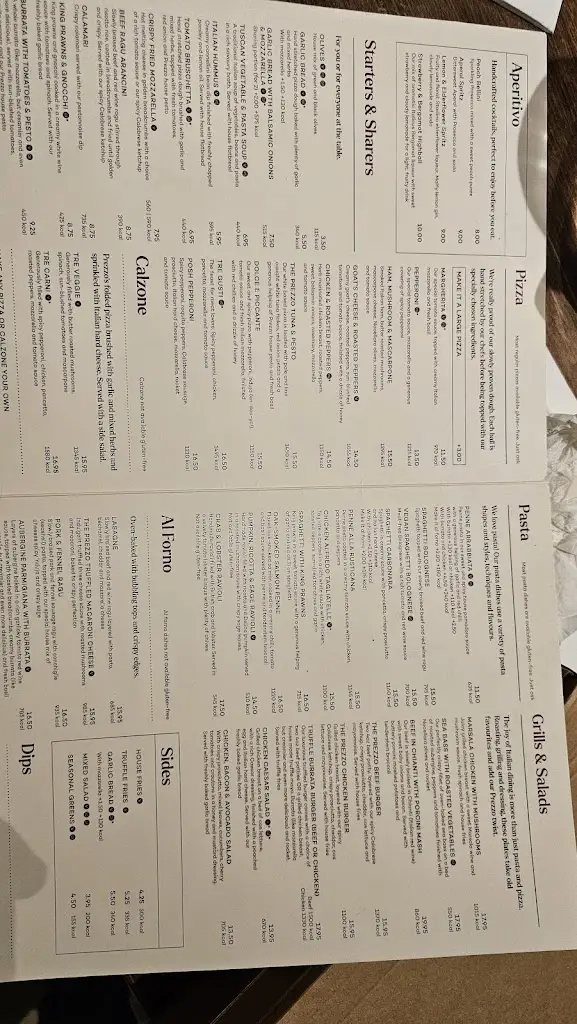 Menu_Prezzo Italian Restaurant Felixstowe_Felixstowe_image_3
