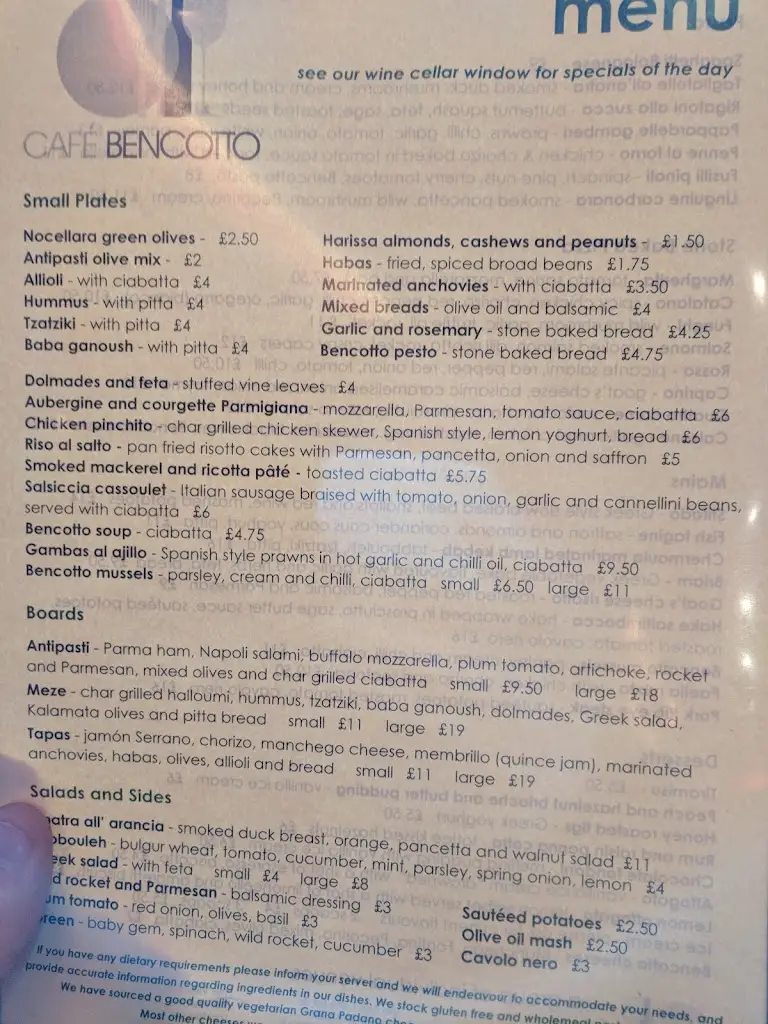 Menu_Café Bencotto_Felixstowe_image_4