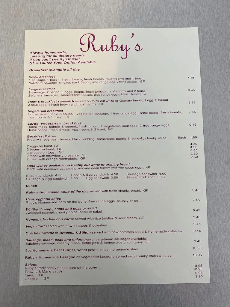 Menü_Ruby's_Felixstowe_Bild_2