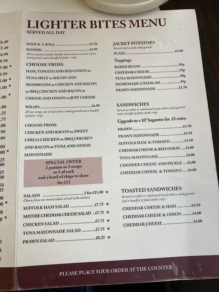 Menu_The Cafe On The Corner_Felixstowe_immagine_1