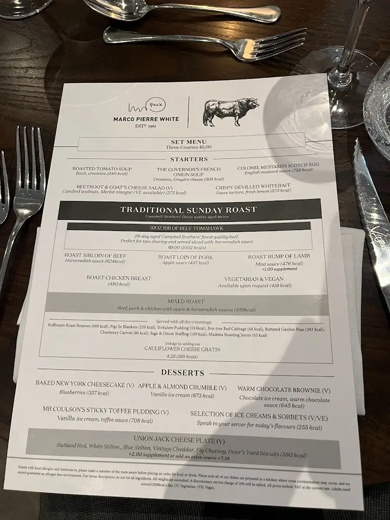 Menu_Marco Pierre White Steakhouse Bar & Grill Felixstowe_Felixstowe_image_2