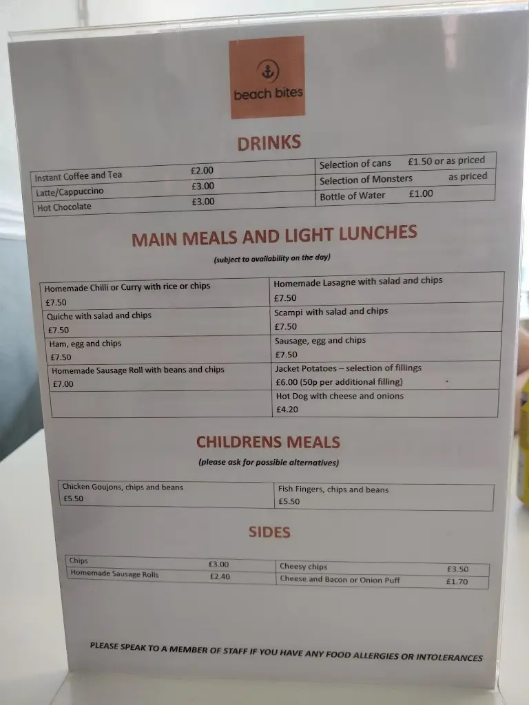 Menu_Beach Bites_Felixstowe_image_1