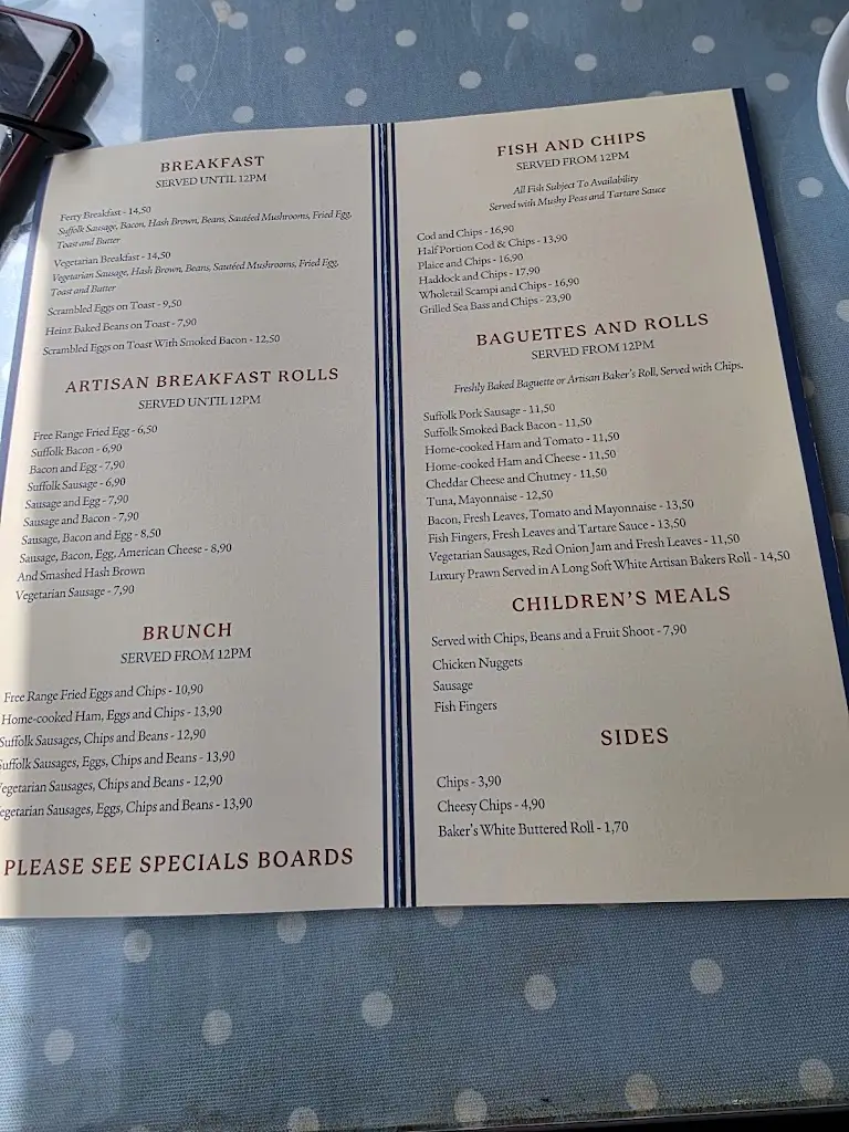 Menu_The Ferry Cafe_Felixstowe_image_2