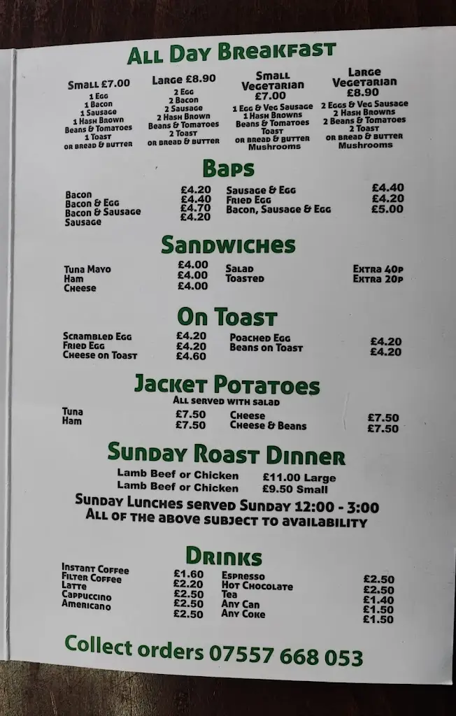 Menu_The Family Cafe_Felixstowe_image_4