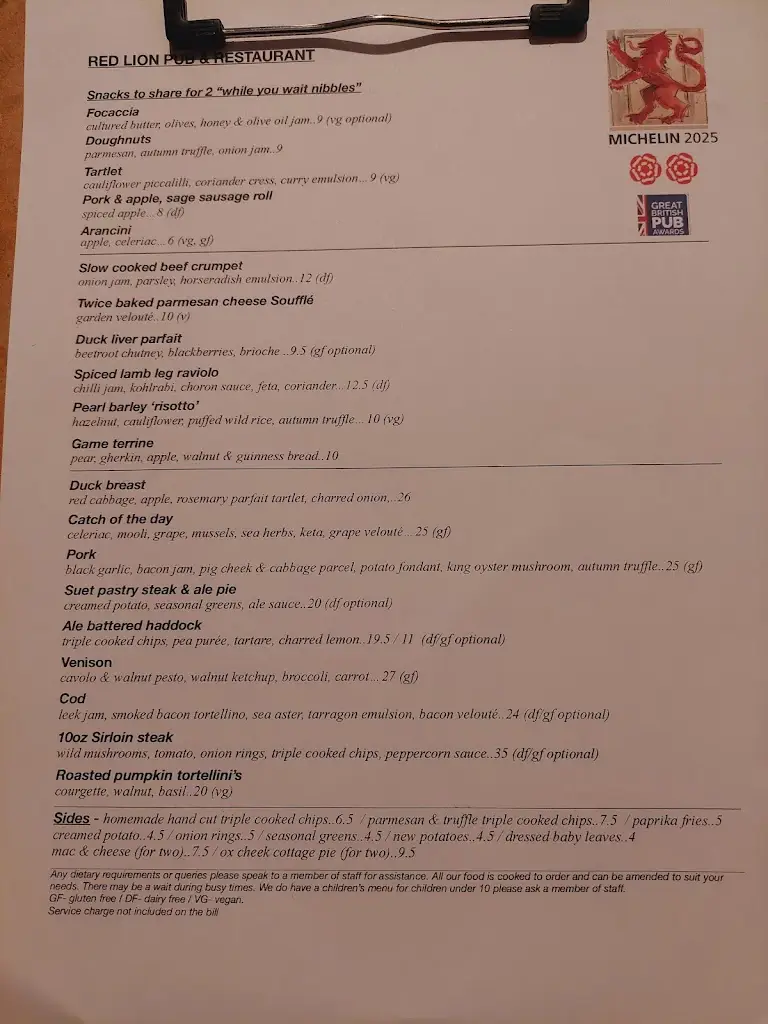 Menu_The Red Lion_Freshwater_image_4