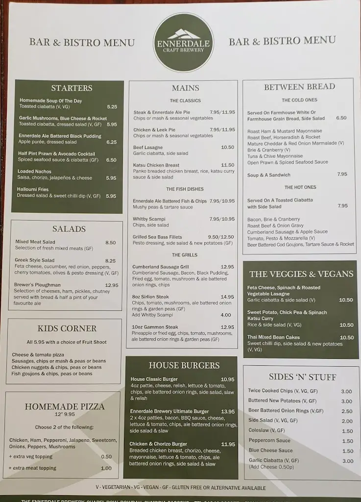 Menu_Ennerdale Brewery, Tap and Bistro_Frizington_image_3