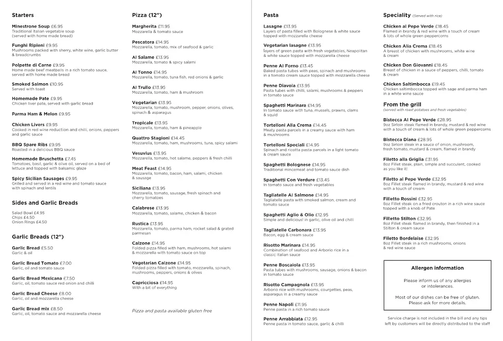 Menu_Rico's Restaurant_Fylde_image_1