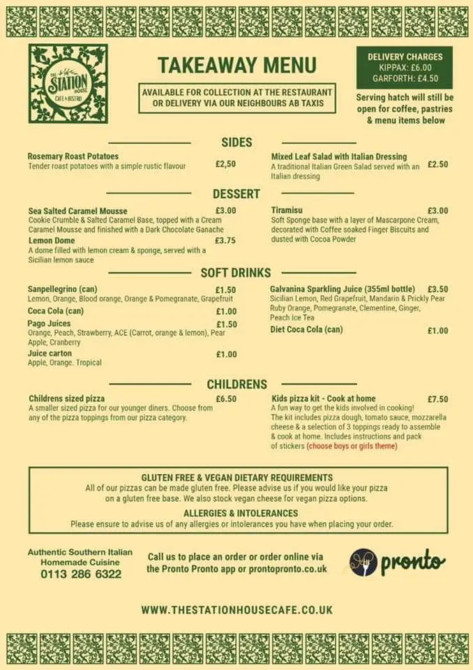Menu_The Station House Garforth_Garforth_image_1