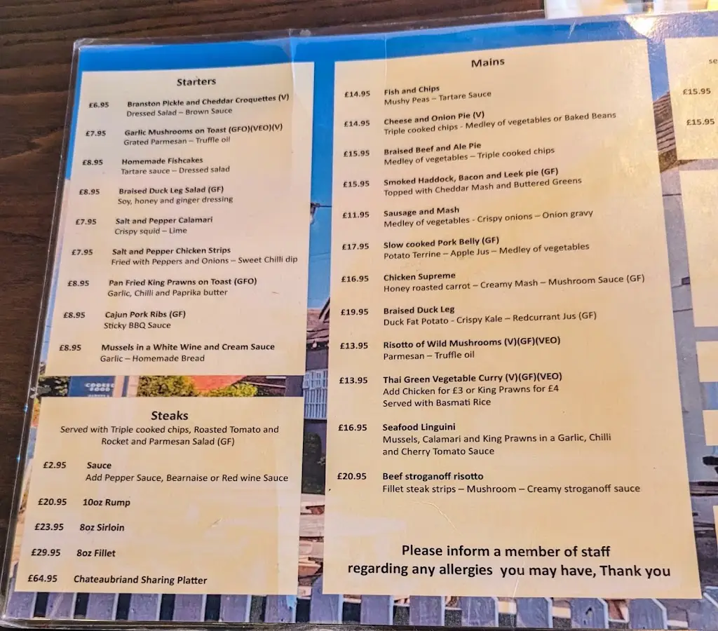 Menu_The Clifton at Warton_Freckleton_image_2