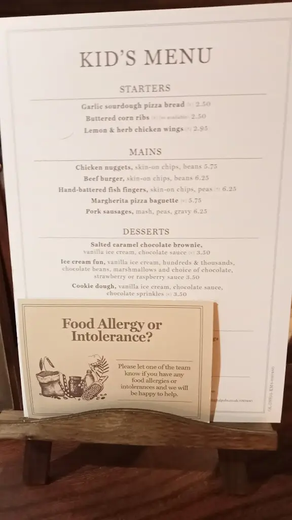 Menu_The Birley Arms_Freckleton_immagine_2